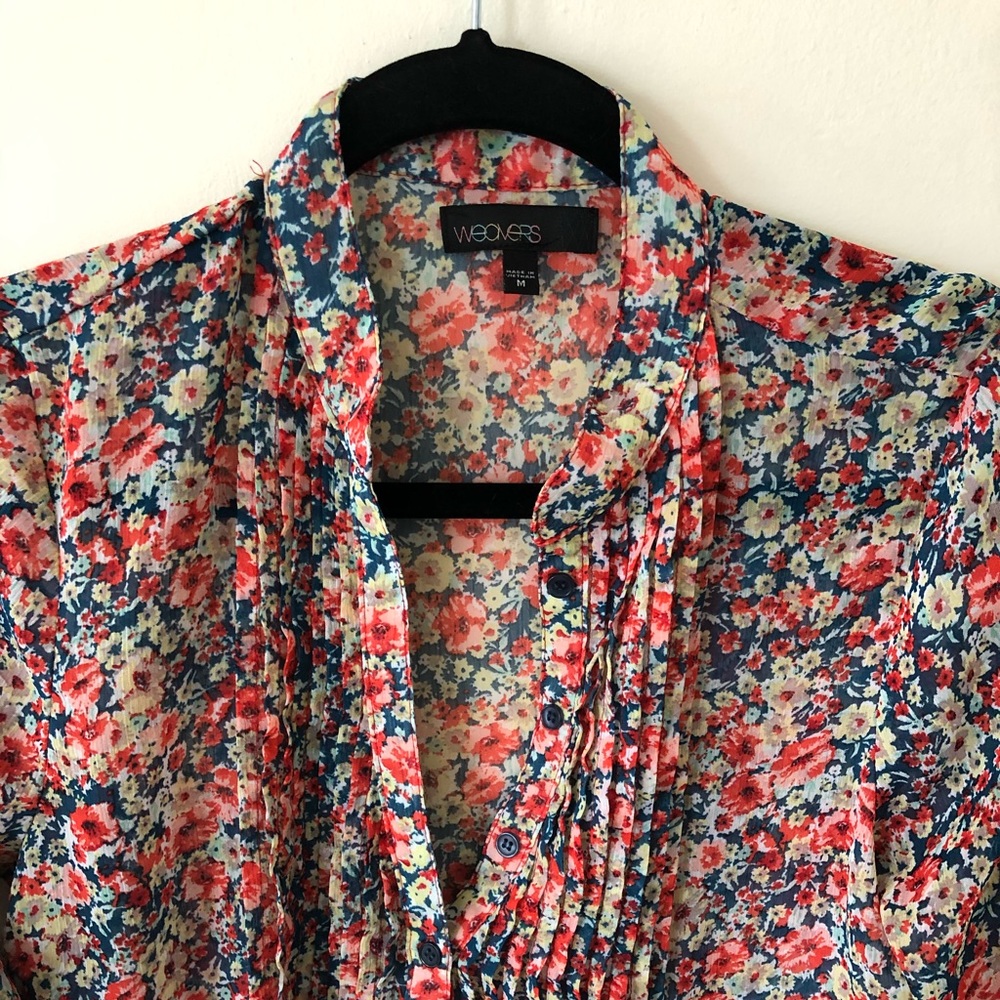 Sheer floral blouse (2/$25 bundle)